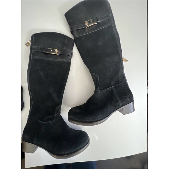 Tory Burch Shoes - Tory Burch Jenna Suede Leather Knee High Black Women's Size 6.5 M